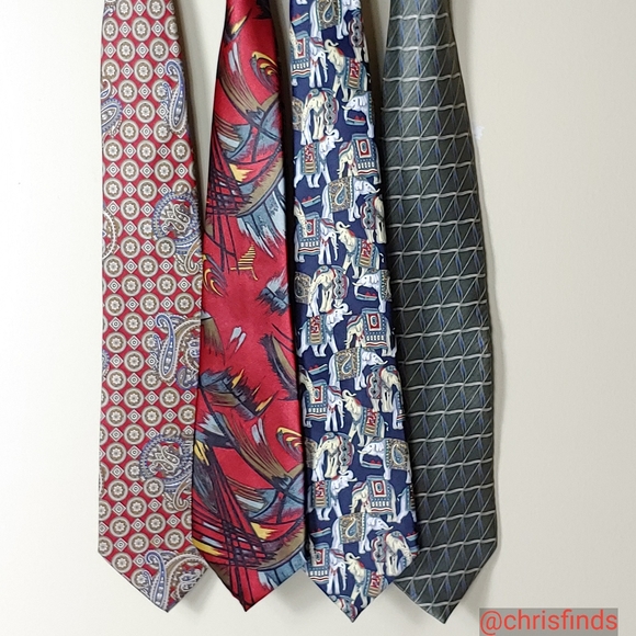 Bundle 4 silk ties - Picture 6 of 6